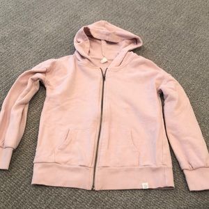 Girls zip-up hooded sweatshirt